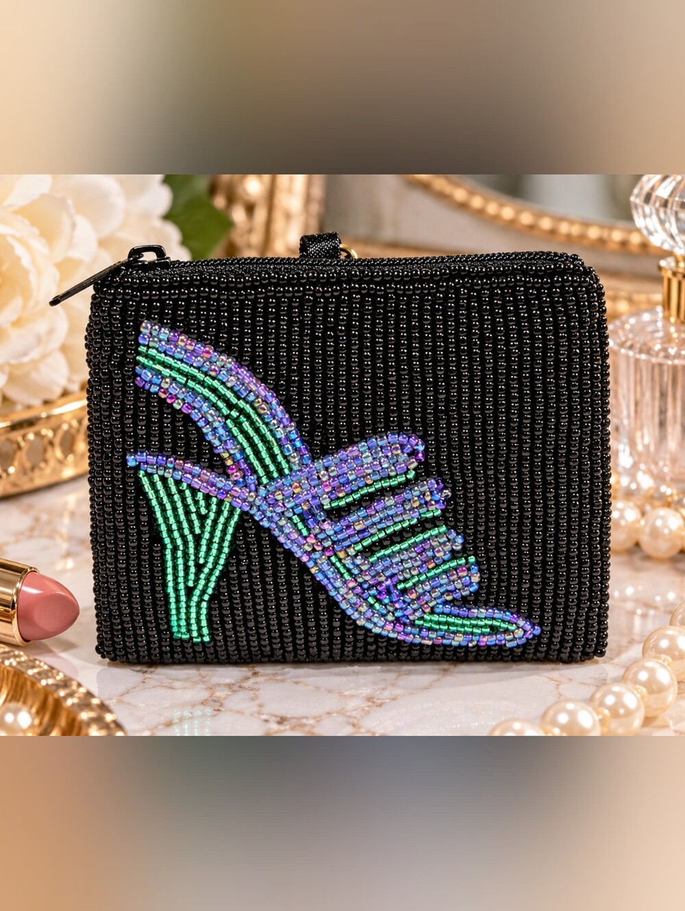 👠 Little Purse, Big Shoe Energy! Vintage Beaded Coin Purse
